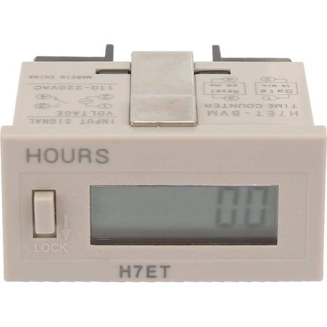 Compteur électrique numérique avec écran LCD à 6 Chiffres, AC 110-220V H7ET-BVM Compteur Electrique Numérique avec Ecran LCD à 6 Chiffres, Modes Heure/Minute/Seconde (1/5)