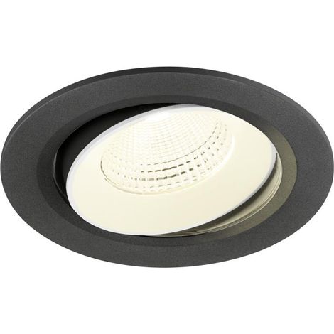 Encastré downlight NUMINOS® MOVE L 4000 K 55° IP20 rond noir / blanc - SLV - 1009853