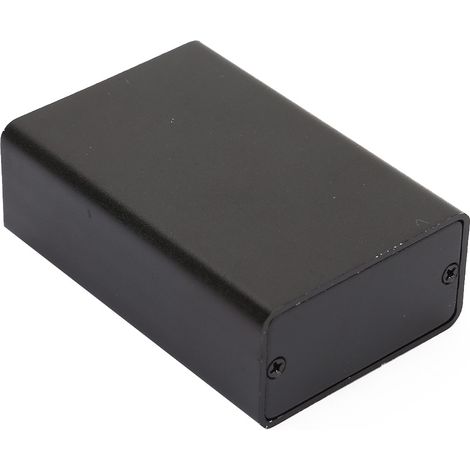 Gehäuse für Elektronikprojekte mit Leiterplatte aus mattschwarzem Aluminium (1/5)
