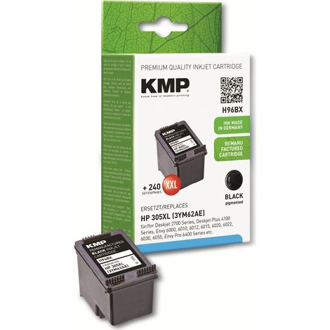 Cartouche d'encre KMP H96BX, noire, pour HP Deskjet