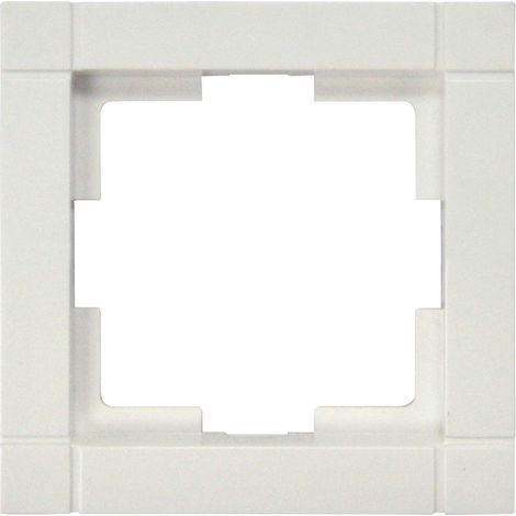 1-fach Rahmen / Schalterblende Modul in Cremeweiß, eckig (1/5)