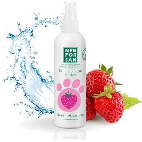 Parfum pour animaux domestiques Menforsan Fraise (125 ml) (1/4)