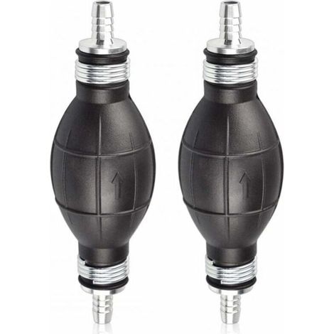 10mm Rubber Hand Fuel Pump - Fuel Primer Bulb for Cars, Motorcycles and Boats (Black) - Manual Transfer Pump (1/5)