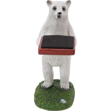 Support de montre en résine artisanale, ours polaire décoratif pour maison, présentoir à montres modèle figurine (1/5)
