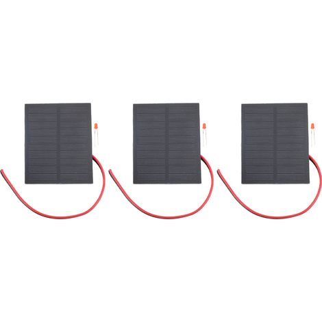 Ortviai Kit Solaire Monocristallin 2 W – Panneau Photovoltaïque Mini pour Projets DIY, Éclairage LED et Chargeur Téléphone (1/5)