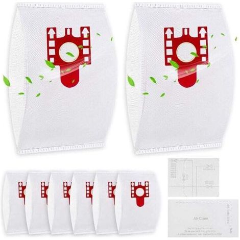 Lot de 15 sacs de rechange pour aspirateurs Miele (séries Compact C2, Compact C1, Complete C1, FJM, S2, S3, S4, S5, S6 et S7) avec 2 filtres (1/4)