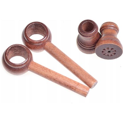 Staffa singola in legno per asta per tende, diametro 28 mm, ontano, 2 pezzi, classica (1/5)