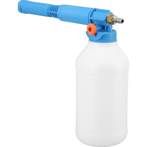 Pulvérisateur à mousse sous pression portatif, raccord rapide 1/4 pouce, 2000 ml, bleu, pour jardin, voiture (1/5)