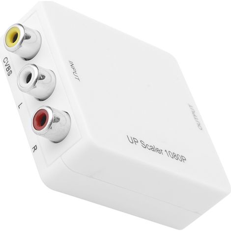 Mini adaptateur 1080p pour convertisseur vidéo et audio RCA composite CVBS AV2HDMI, distributeur HDMI (1/5)