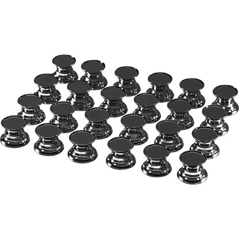 Lot de 24 bases boutons tiroir en résine époxy cristal à monter (1/5)