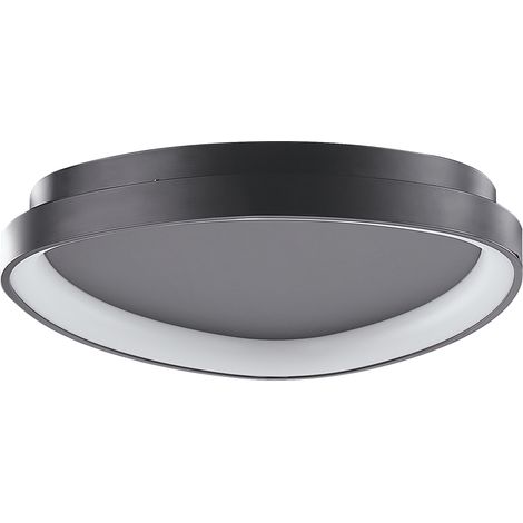 Lámpara de techo LED de metal negro acrílico forma de triángulo moderno Nanding