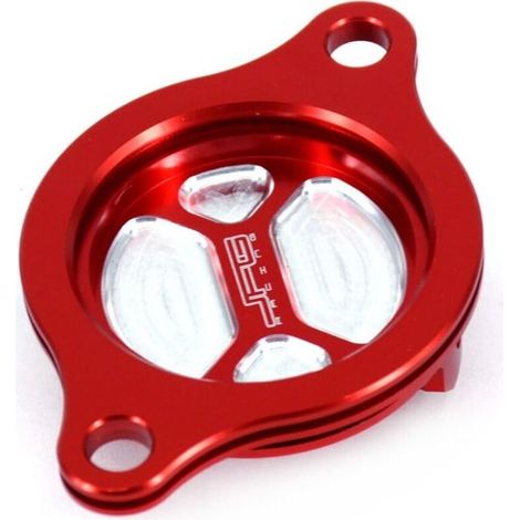 Bouchon de filtre à huile pour Honda CRF450R 2002-2008 CRF450X 2005-2016 Rouge (1/5)