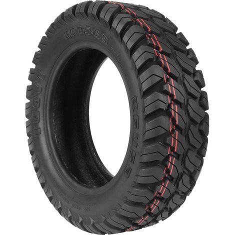 Pneu sans chambre à air tout-terrain 90/65-6,5 pour scooter électrique 11" avant/arrière Pneu sous vide résistant à l'usure Pneus épais antidérapants (1 pièce) (1/5)