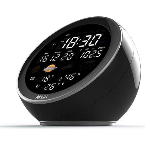 NASA Wetterstation mit Bluetooth-Lautsprecher Schwarz - WSP1500 (1/5)