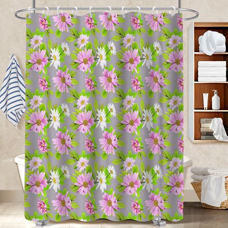 Kit rideau de douche en polyester 180x180 artistique bâche polyester douche pour un intérieur cosy et chaleureux (1/5)