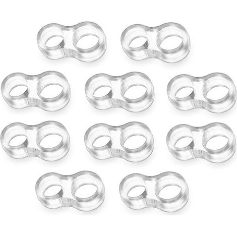 Ensemble de butées de porte transparentes non toxiques pour poignées en PVC avec petit design en silicone (1/5)