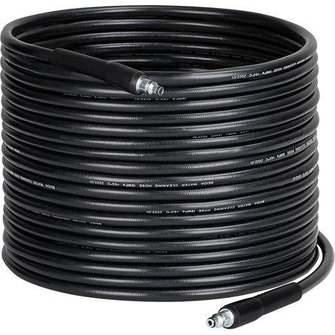 10 m Tuyau pour nettoyeur haute pression, flexible pour nettoyeur haute pression, Tuyau à haute pression Connecteur rapide (1/5)