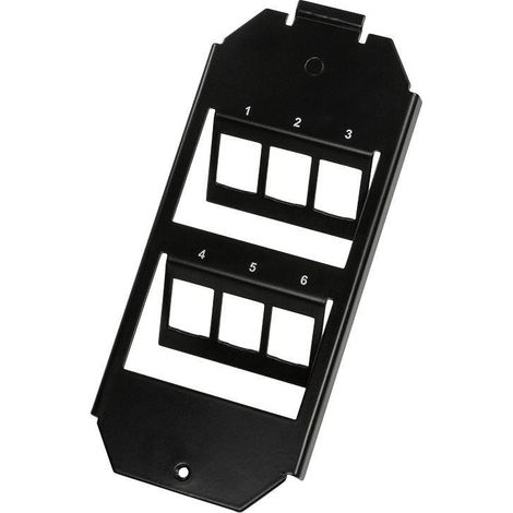 Einfügeplatte Logilink Keystone schwarz 75x170 mm