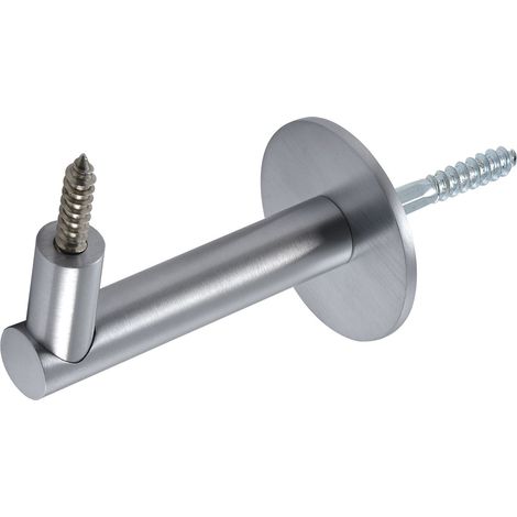 Handlaufträger Rosetten ø 50 mm, Wandabstand 83 mm, Edelstahl verchromt