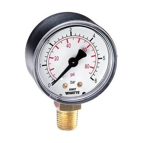Manometro ad attacco radiale m1-abs m1-abs 80 10 bar g3/8b
