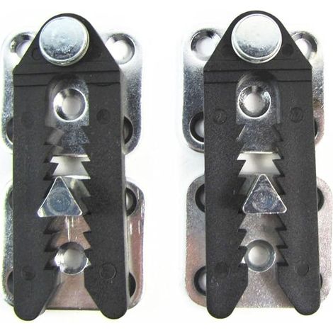 Ahlsen Lot de 2 raccords pour canapé avec Pinces Crocodile. Matériaux : Plastique et Fer. Connecteur de canapé sectionnel pour meubles (1/5)