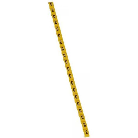 Legrand 038412 Duplix marker letter "C" yellow (600pcs) - international color code
