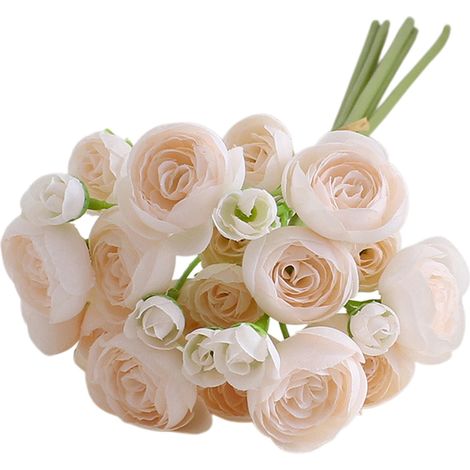 Camellia Artificielle - 6 Pièces - 40 x 10 cm - Fleur Synthétique en Plastique pour Décoration Intérieure, Mariage et Fête (1/5)