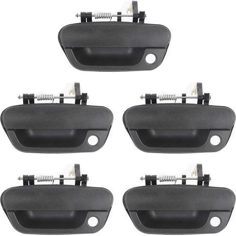 Ensemble de 5 poignées de porte extérieures avant gauche pour Chevrolet Spark 2013-2015, noires, référence 95987921 (1/5)