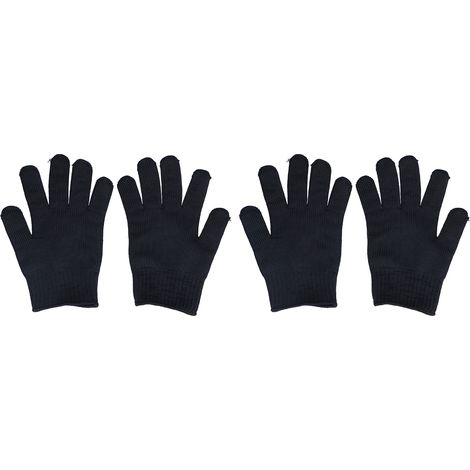 Gants de jardinage anti-coupures niveau 5 - 2 paires avec fil d'acier pour travaux mécaniques résistants aux rayures