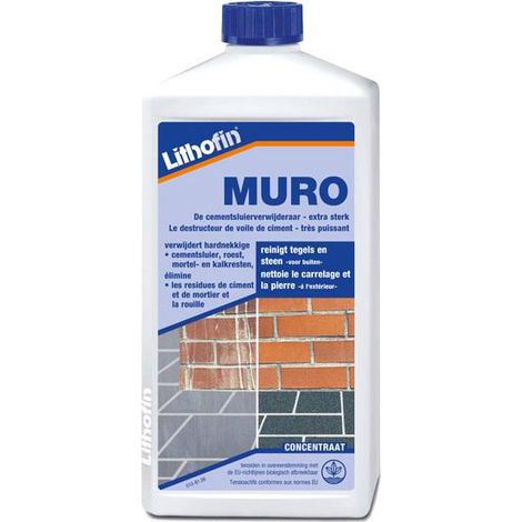 MURO - Nettoyant acide pour voile de ciment épais - Lithofin - 5 L