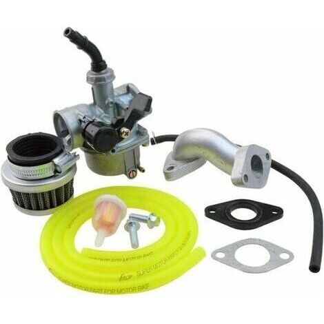 PZ19 Carburateur avec filtre à air kit de reconstruction de carburateur remplacement 50cc 110cc 125cc cyclomoteur ATV jaune (1/5)