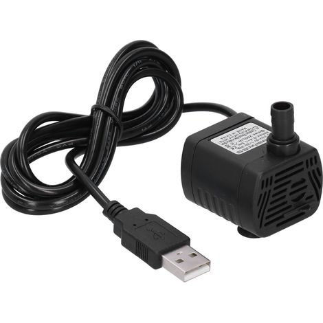 Mini pompe à eau USB submersible silencieuse 3,5-9 V pour filtration et arrosage d'aquarium (1/5)