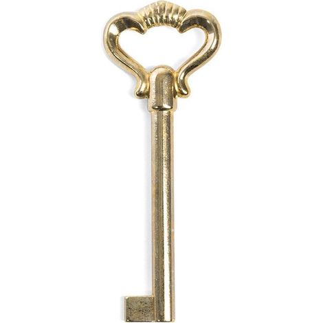 DUVER llave clasica latonada l85mm. , 0UNIDADES , DUVER llave clasica latonada l85mm. , 0UNIDADES