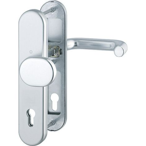 Hoppe Schutzgarnitur Paris 86G/3331/3310/138 Alu. F1 92mm 67-72mm