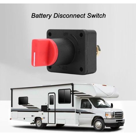 Disjoncteur de Batterie 300A - Interrupteur Isolateur Coupe-Circuit 2 Vitesses pour Véhicule, Camping-Car, Bateau et Utilitaire (1/5)