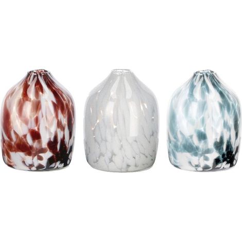 1 Pezzo Vaso in Vetro Decorativo Shay Colorato 11 x 14 cm 3 Colori (1/2)