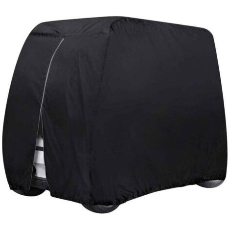 Housse De Voiturette De Golf étanche pour 4 Passagers, Convient à EZ GO, Club Car Yamaha, avec Tissu Oxford Durable étanche à La Poussière 210D,275×122×168cm (1/4)