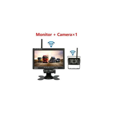 Camera de recul sans fil pour vehicule moniteur LCD de 7 pouces pour camion, avec caractéristiques : 67A, 12V, Sans Fil, 67, 24V