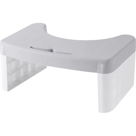 Tabouret Pour Toilette - Hauteur 16 Cm - Design Pliable Et Empilable - Polypropylène - Pour Salle De Bains - 1 Pièce (1/5)