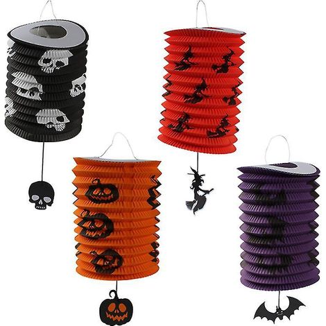 4 Halloween-Laternen