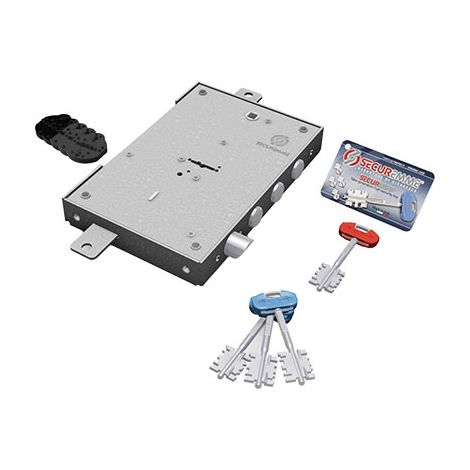 SERRATURA METALLO APPLICARE 2401 SECUREMME  DM M4 TRIPL+SCR IP.MM 37 E.MM 63 DX/SX