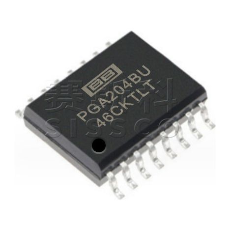 Electronic components, chips and electronic parts PGA204BU and PGA205AU, 5 units of each.