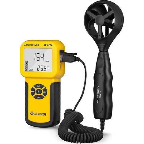 Anémomètre numérique extensible avec rétroéclairage LCD (1/5)
