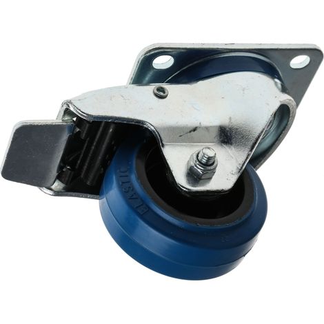 Roulettes industrielles Pivotant avec frein RS PRO, Diam 80mm, 150kg ( Prix pour 1 ) (1/3)