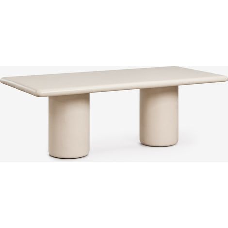 Mesa de jardín rectangular 220x100 cm en cemento Namara SKLUM        (1/5)