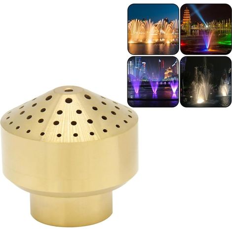 Hooshing Buse de fontaine en laiton 1,9 cm DN20 pour bassin de jardin, parc d'attractions
