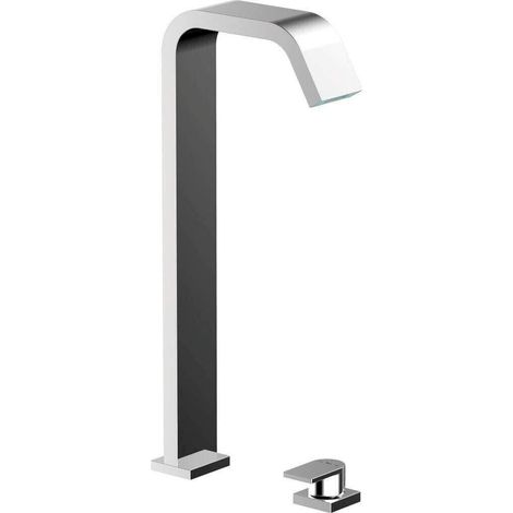 Roca Flat Tall Basin Mixer Tap Deck Mounted 2 Tap Hole Chrome - 5A3432C0N (1/3)