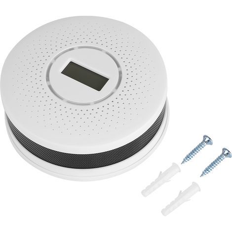 Carbon monoxide (CO) and smoke detector, audible and monitoring alarm, fire detector (1/5)