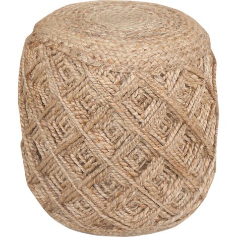 Piumino Beige 40 cm, Piumino Decorativo in Juta Naturale, Piumino Soggiorno, Piumino Multifunzione, Piumino Stile Contemporaneo (1/4)