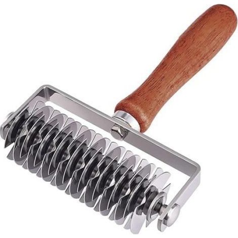 Coupe-Treillis en Acier Inoxydable, Coupe-Rouleau de Treillis de Pâte, Outil de Cuisson, Biscuit, Tarte, Pizza, Pain, Pâtisserie, (1/4)